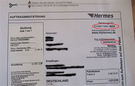 eigene versandnummer hermes verloren|was tun bei verlust von Hermes.